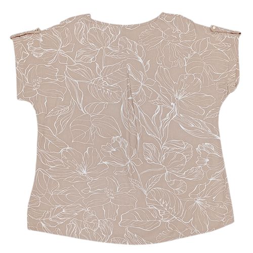 Blusa curvy beige estampada