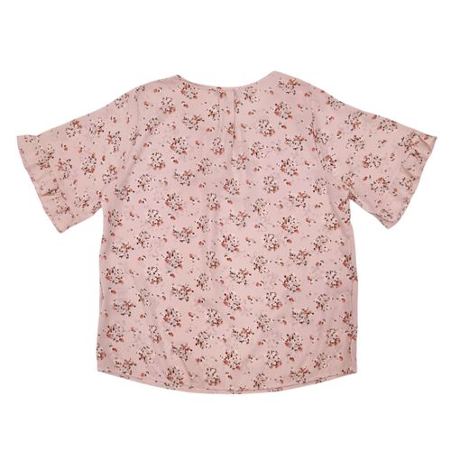 Blusa curvy rosa estampada