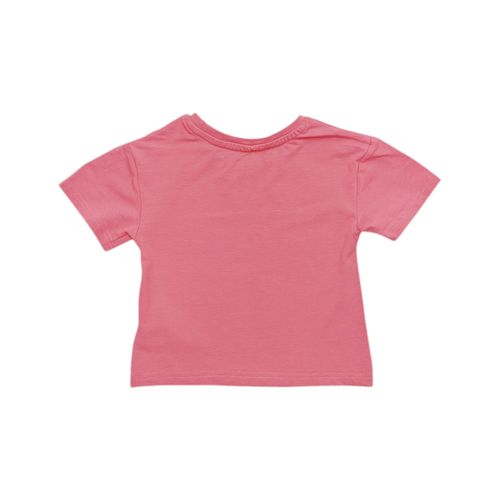 Camiseta rosa estampada