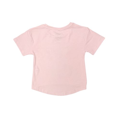 Camiseta rosa estampada