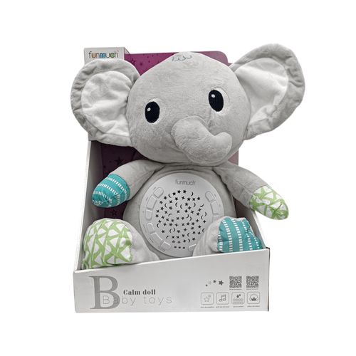 Elefante de peluche con música
