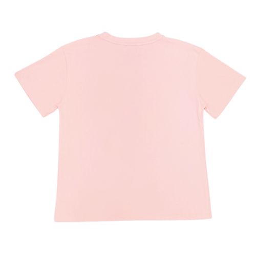 Camiseta rosa estampada