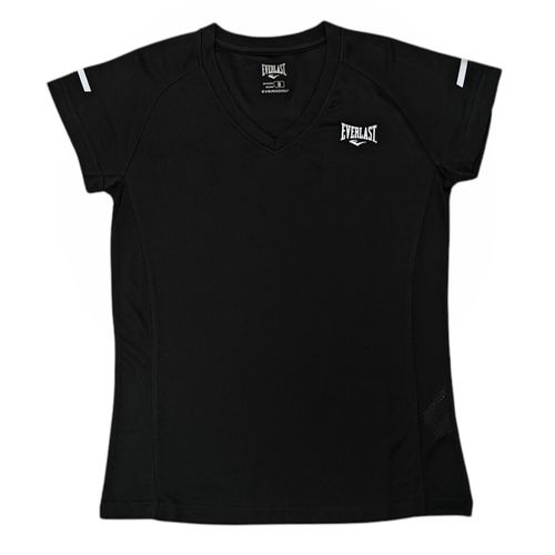 Camiseta deportiva negro sólido