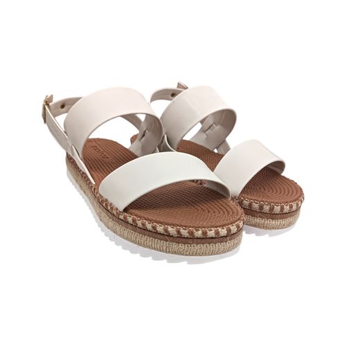 Sandalias de plataforma beige