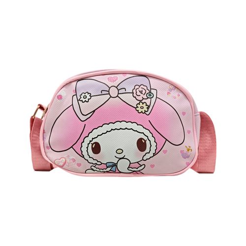 Cartera infantil rosa estampada