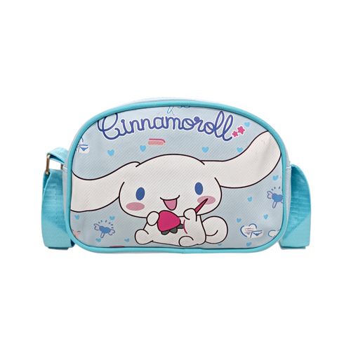 Cartera infantil celeste estampada