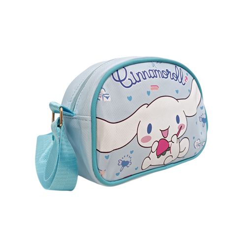 Cartera infantil celeste estampada