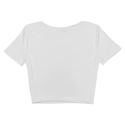 Blusa crop blanca sólida