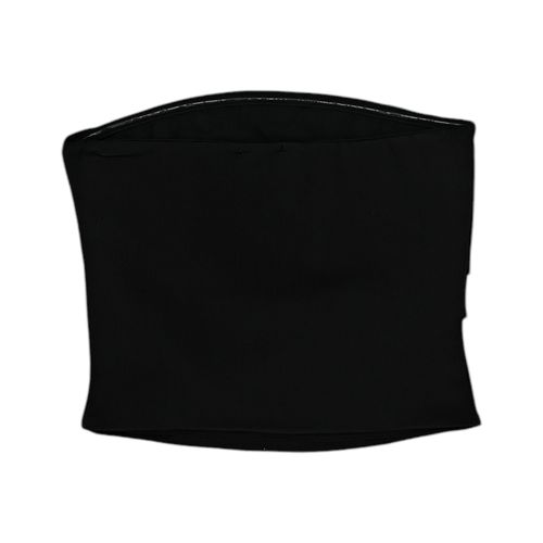 Top strapless negro con textura