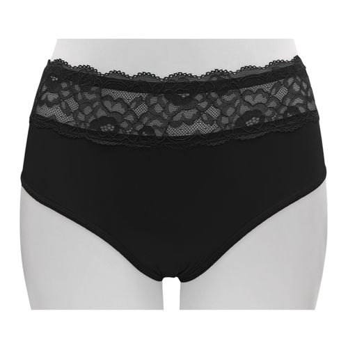 Panty hípster negro de encaje