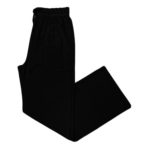 Pantalón wide leg negro sólido