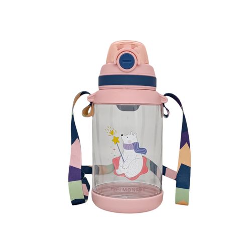 Termo rosa estampado de 550  ml