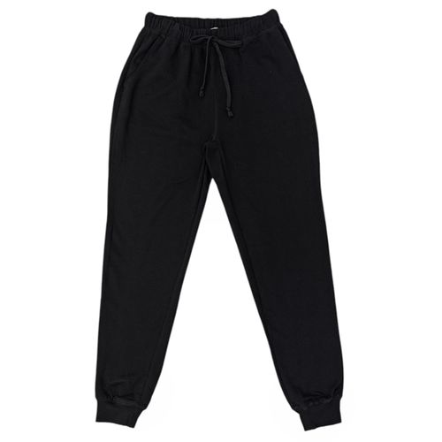 Jogger deportivo negro sólido