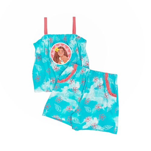 Conjunto aqua estampado