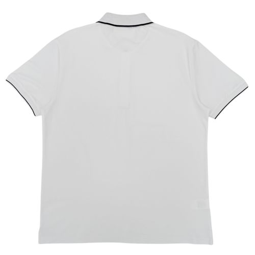 Camisa tipo polo blanco sólido