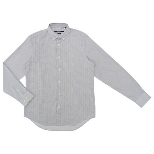 Camisa casual bicolor rayada