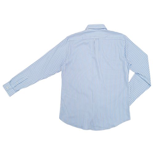 Camisa casual celeste rayada