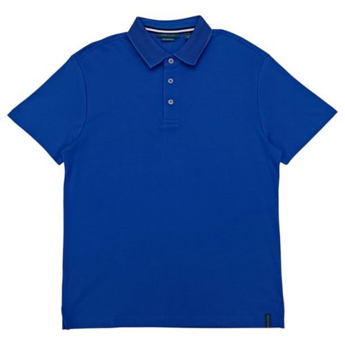 Camisa tipo Polo azul sólido