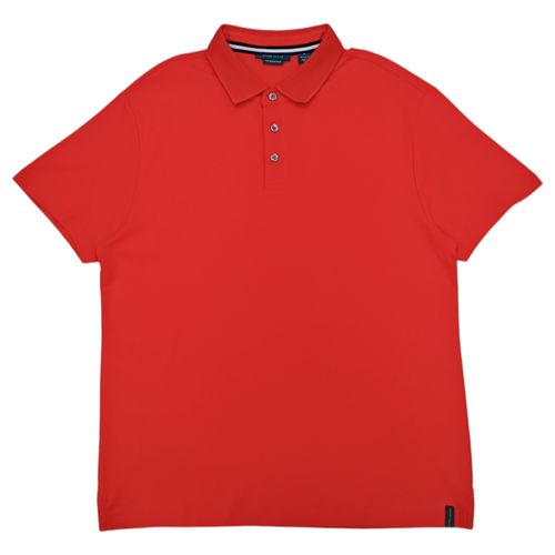 Camisa tipo Polo rojo sólido