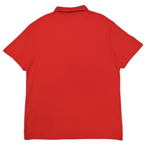 Camisa tipo Polo rojo sólido