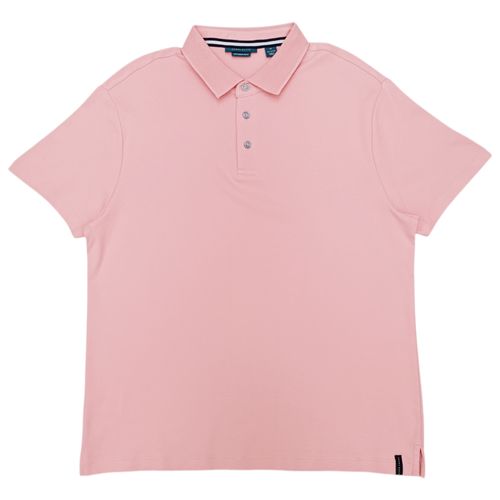 Camisa tipo Polo rosa sólido