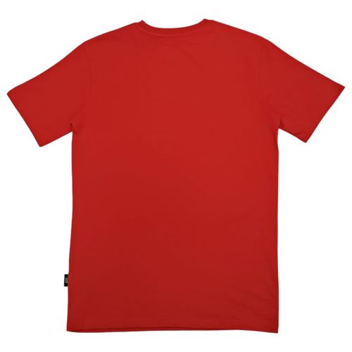 Camiseta roja estampada