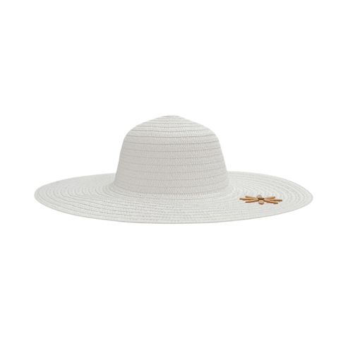 Sombrero playero blanco