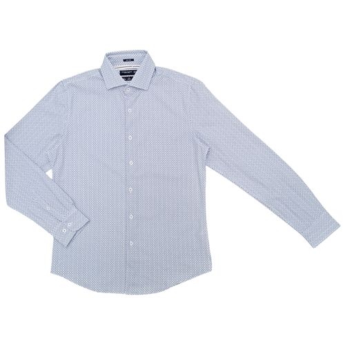 Camisa casual bicolor estampada