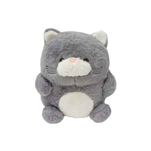 Peluche de gato gris