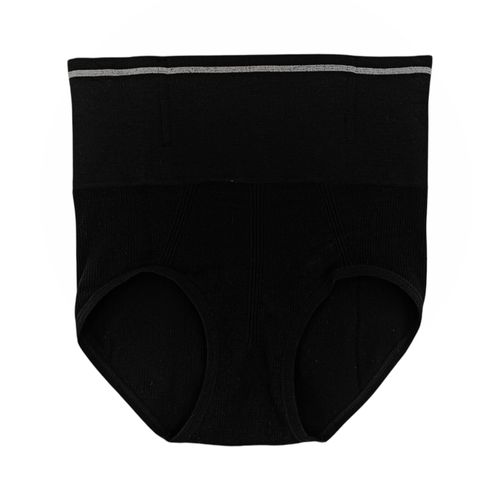 Panty tipo faja negro con textura