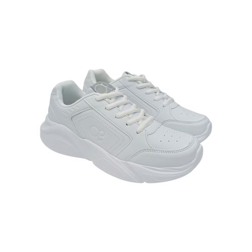 Sneakers con textura blancos