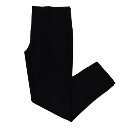 Pantalón cropped negro sólido