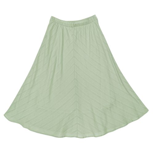 Falda maxi verde rayada