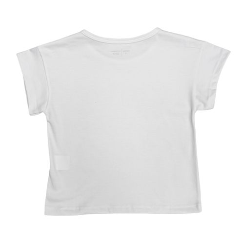 Camiseta blanca estampada