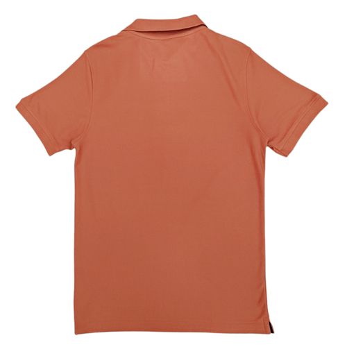 Camisa tipo polo salmón sólido