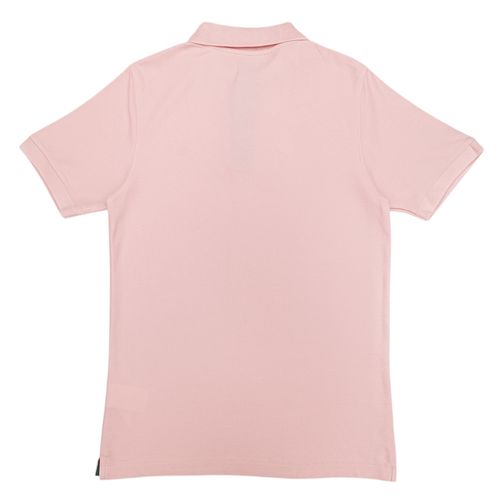 Camisa tipo polo rosa sólido