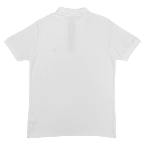 Camisa tipo polo blanco sólido