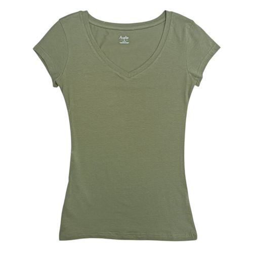 Camiseta verde sólida