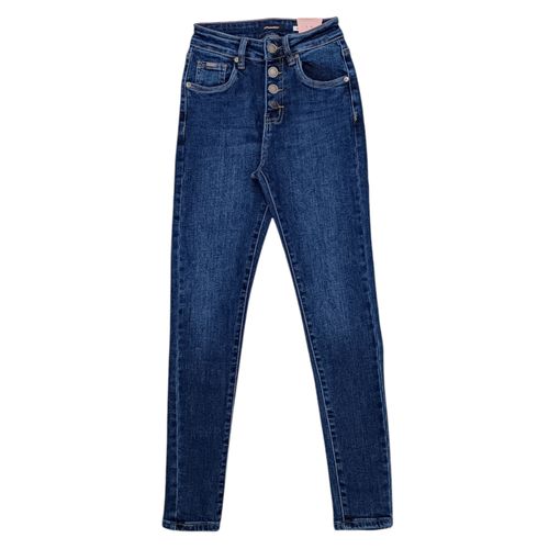 Skinny jeans azul sólido