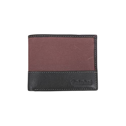 Billetera bicolor bifold con textura