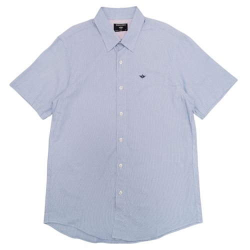 Camisa casual celeste sólida