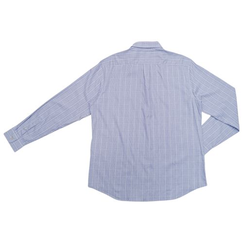 Camisa celeste casual rayada