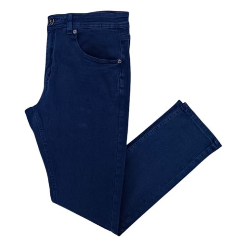 Slim jeans azul sólido