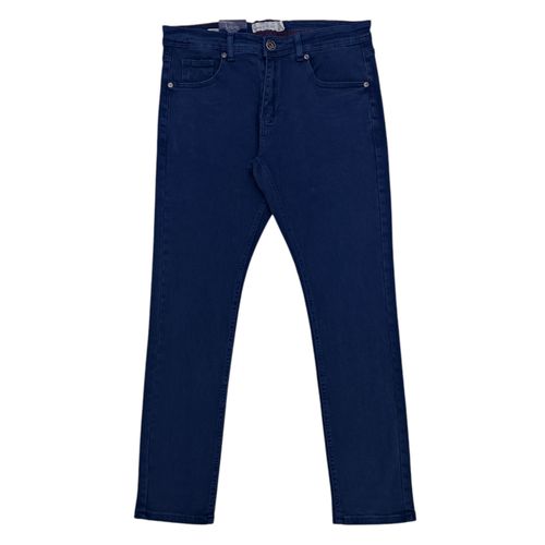 Slim jeans azul sólido