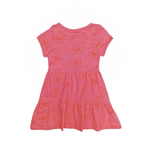Vestido estampado rosa