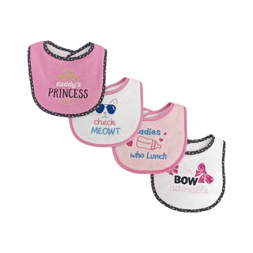 Set de 4 baberos estampados