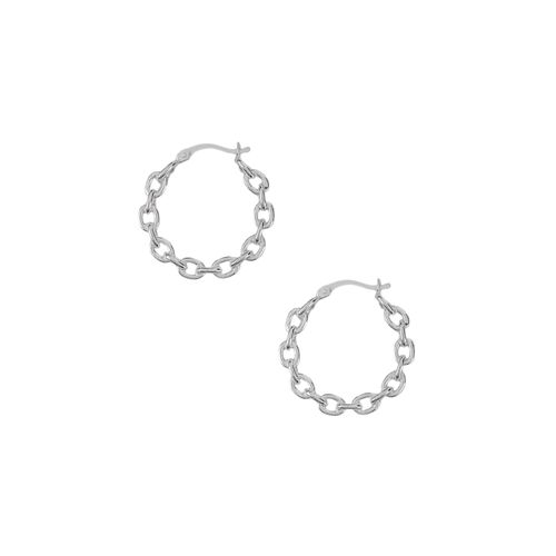 Argollas plateadas con textura