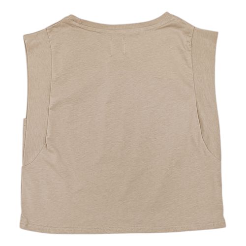 Camiseta beige estampada