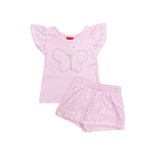 Conjunto rosa estampado