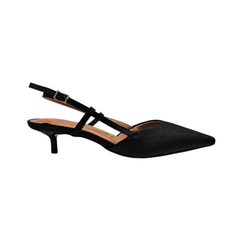 Tacones slingblack negros sólidos